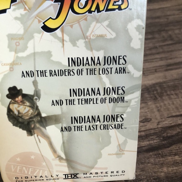 Indiana Jones The Adventure Collection VHS 1999, 3-Tape Set -3 movies full Frame - Picture 3 of 9